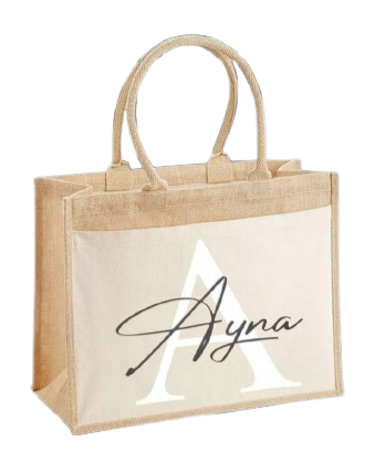 Sac en jute - Modèle Prénom
