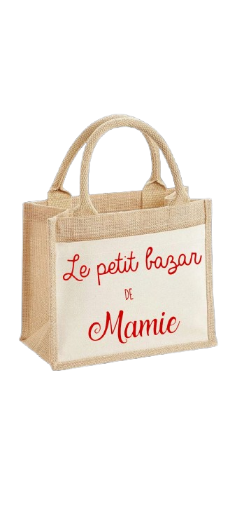 Sac en jute - Modèle Bazar de Mamie