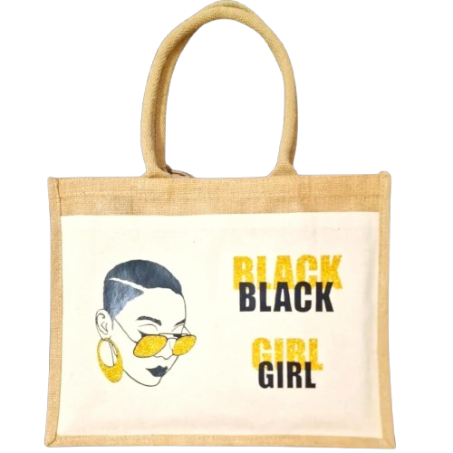 Sac en jute - Modèle Black girl