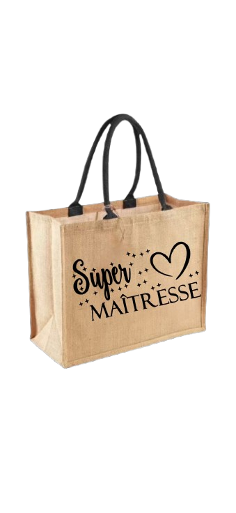 Sac en jute - Modèle Super Maitresse 1