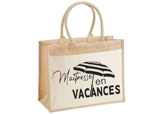 Sac en jute - Modèle En vacances