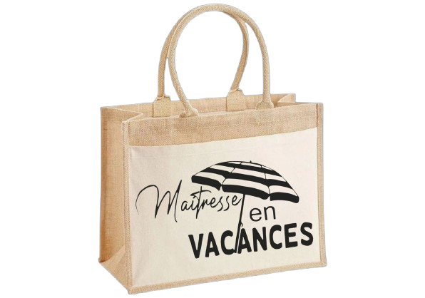 Sac en jute - Modèle En vacances