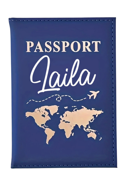 Protège passeport - Bleu marine