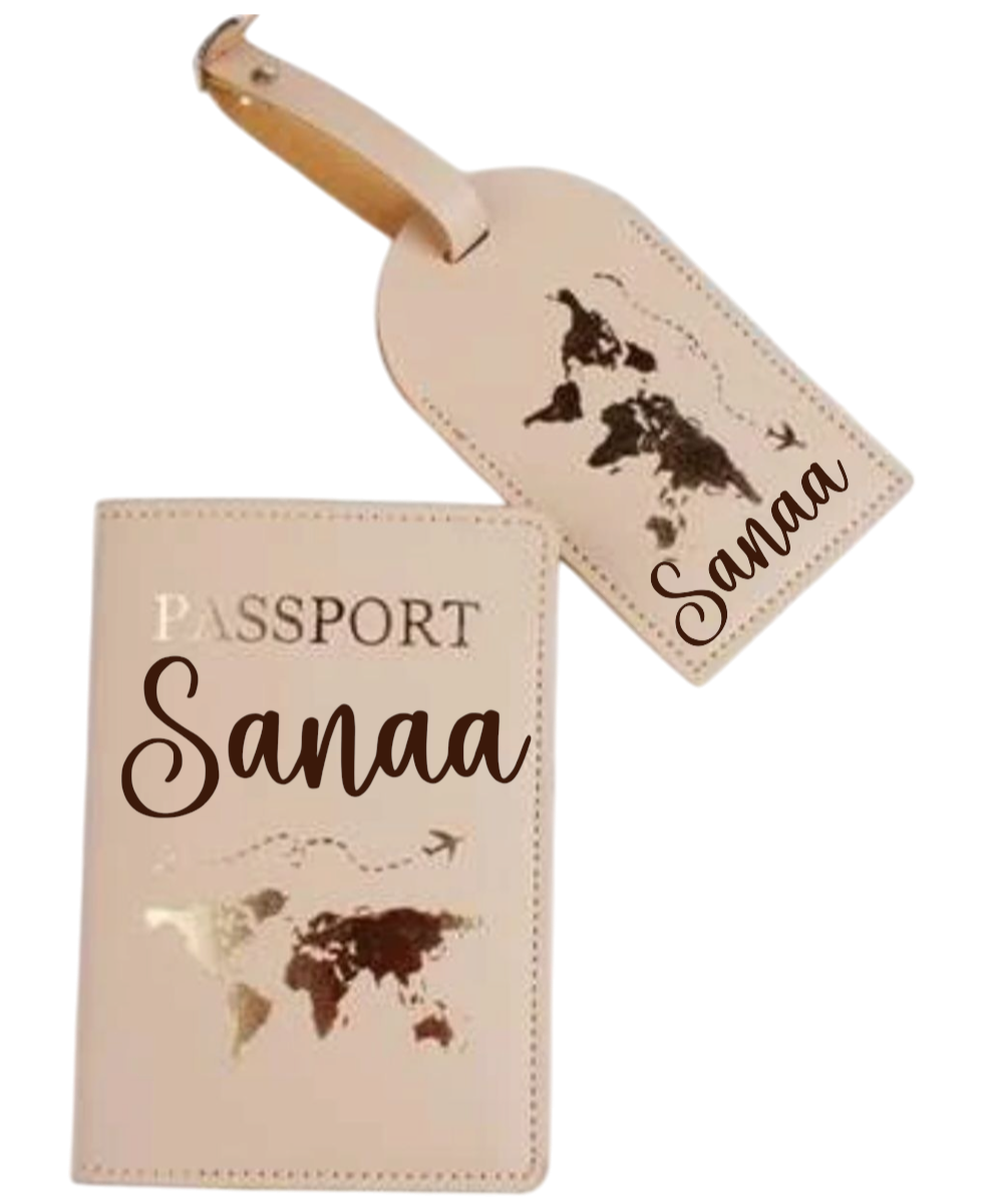 Protège passeport - Modèle Camel