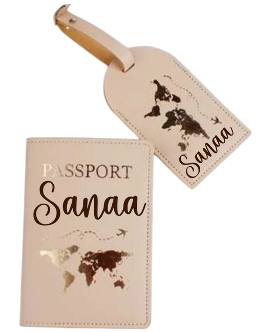 Protège passeport - Modèle Camel