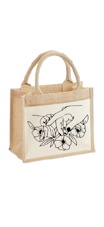 Sac en jute - Modèle Mains