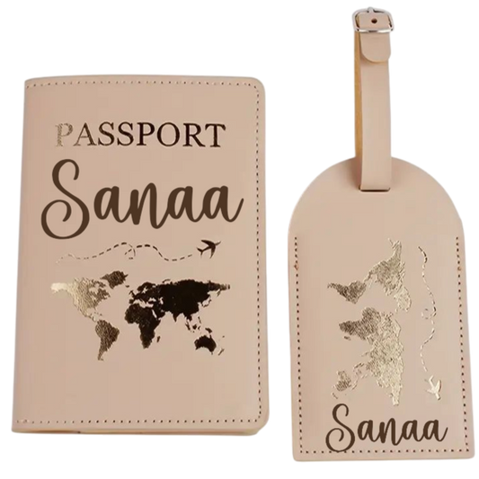 Protège passeport - Modèle Camel