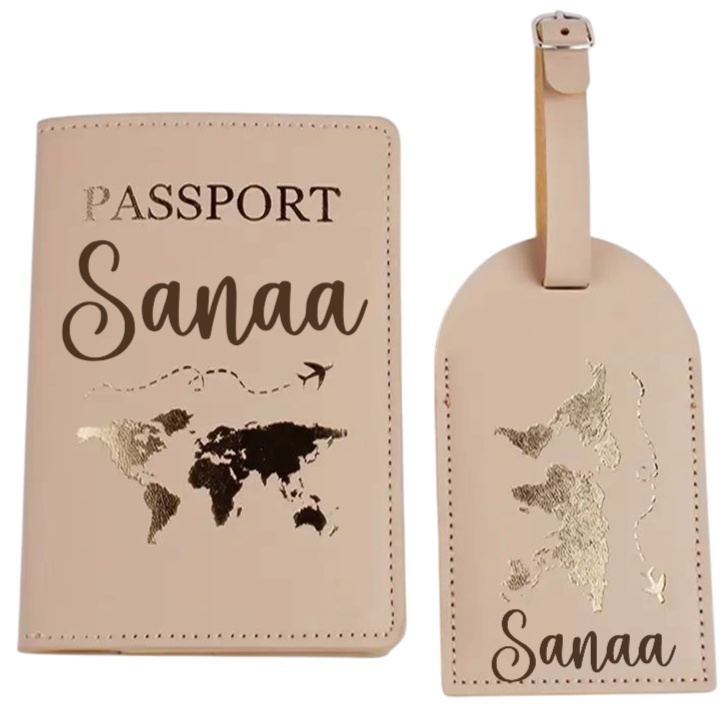 Protège passeport - Modèle Camel