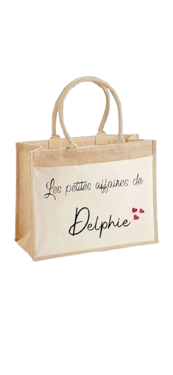 Sac en jute - Modèle Les petites affaires